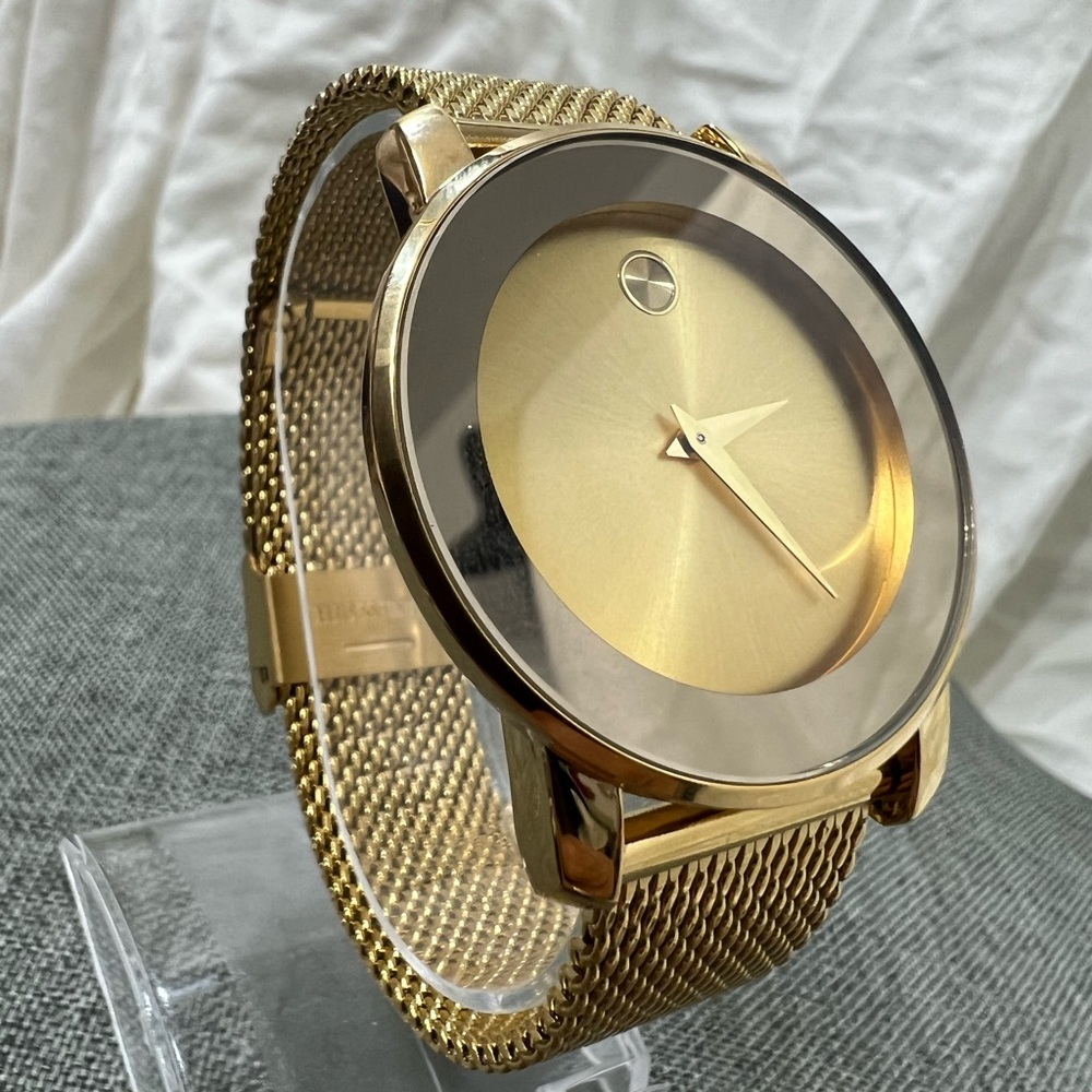 Stainless Steel Fashionable Simple Watch With Mesh Strap, Classic Waterproof. - Picture 3 of 10